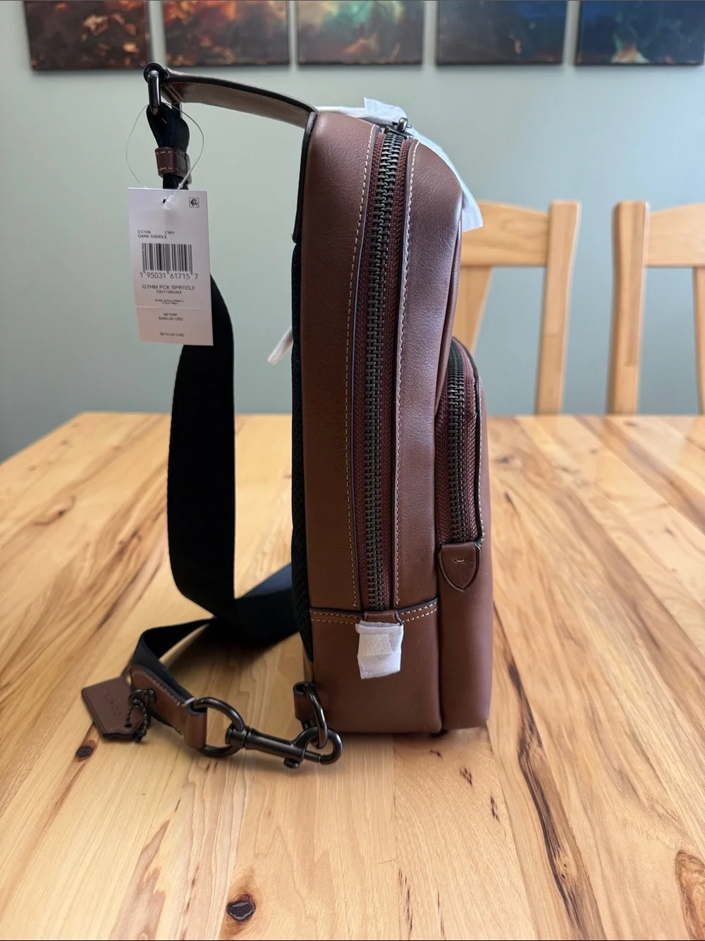 NWT Coach Gotham Pack (Dark Saddle)